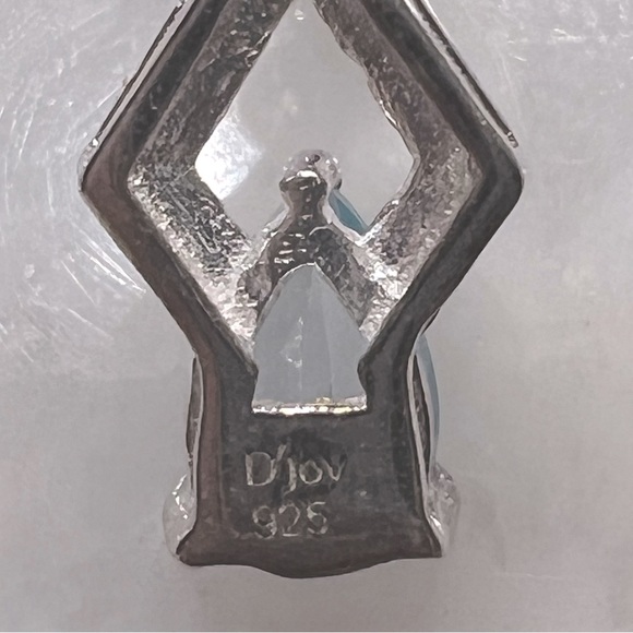 Sky Blue Topaz Sterling Silver Y Drop Necklace - Picture 10 of 10